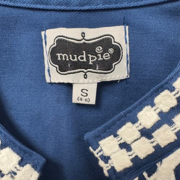 Mud Pie Navy Blue Dress with White Trim - Picture 6 of 6